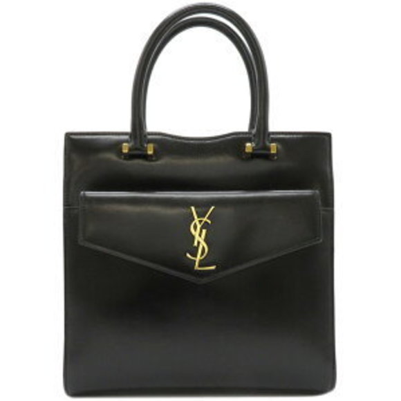 Yves Saint Laurent Bag Uptown Leather Black Handbag - Picture 1 of 7